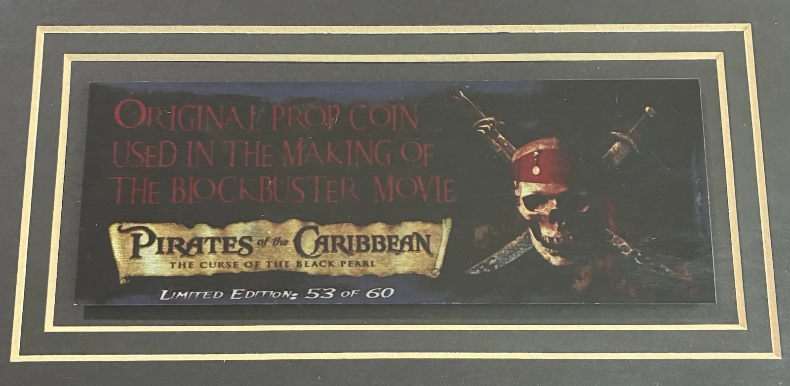 Johnny Depp — Johnny Depp SIGNED Photo w Prop Coin Jack Sparrow Pirates of the Caribbean w/COA, изображение 5