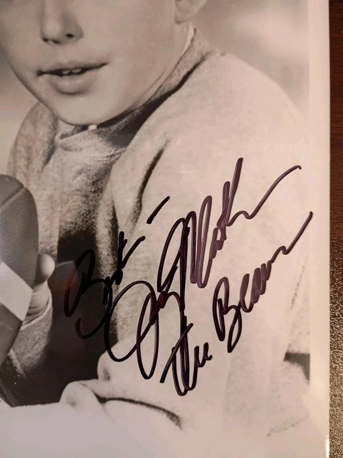 Jerry Mathers — JERRY MATHERS Signed Autographed 8x10 Photo as BEAVER..LEAVE IT TO BEAVER, image 3