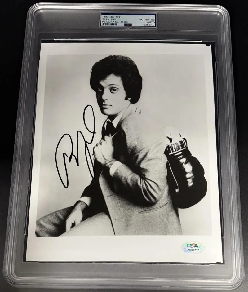 Billy Joel — Billy Joel Signed Autograph Rare Rock Promo PSA/DNA COA Encapsulated 8x10 Photo