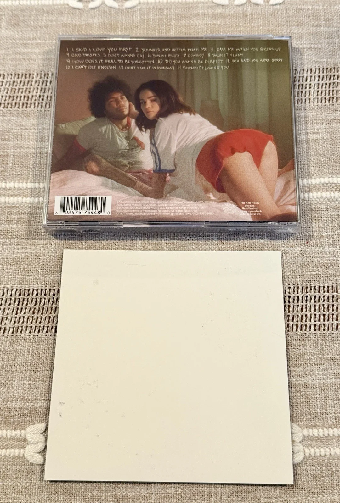 SIGNED Selena Gomez Benny Blanco I Said I Love You First CD Autograph Brand New, image 4