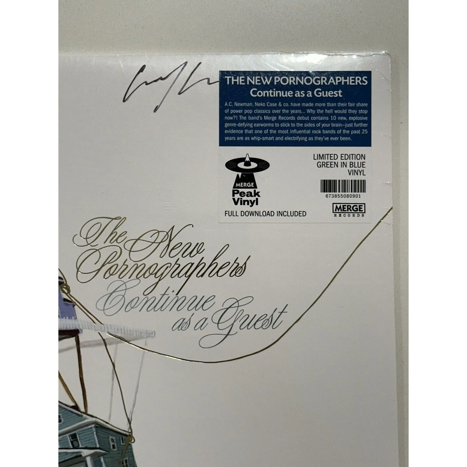 The New Pornographers band SIGNED lp album continue as a guest autographed #2, image 5