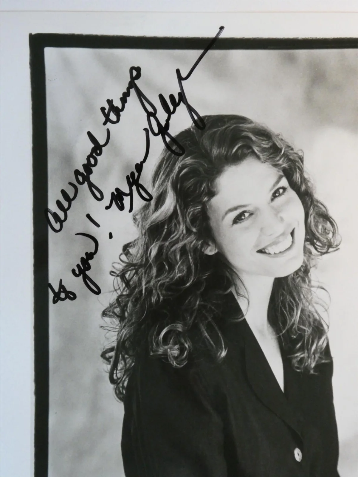 Megan Gallagher — Megan Gallagher Signed B&W 8x10 Photo Autographed Hill Street Blues, изображение 2