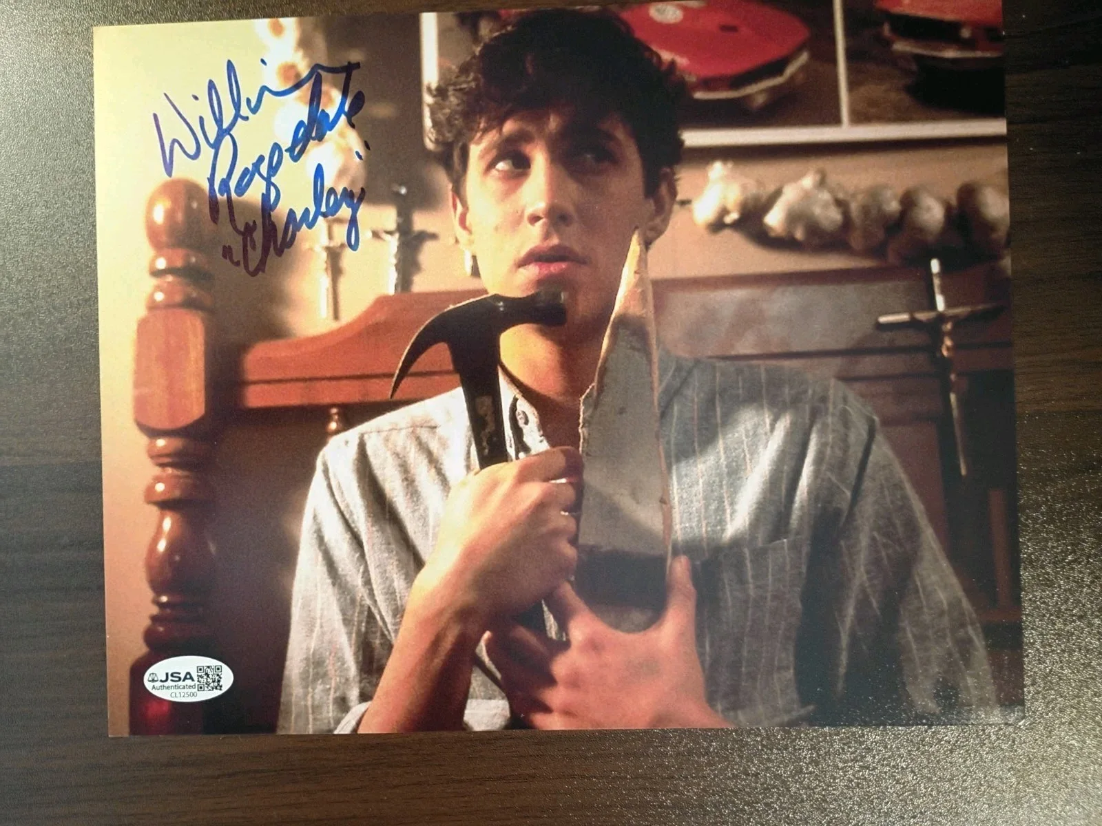 William Ragsdale — WILLIAM RAGSDALE Signed Autographed 8x10 Photo from FRIGHT NIGHT..JSA COA