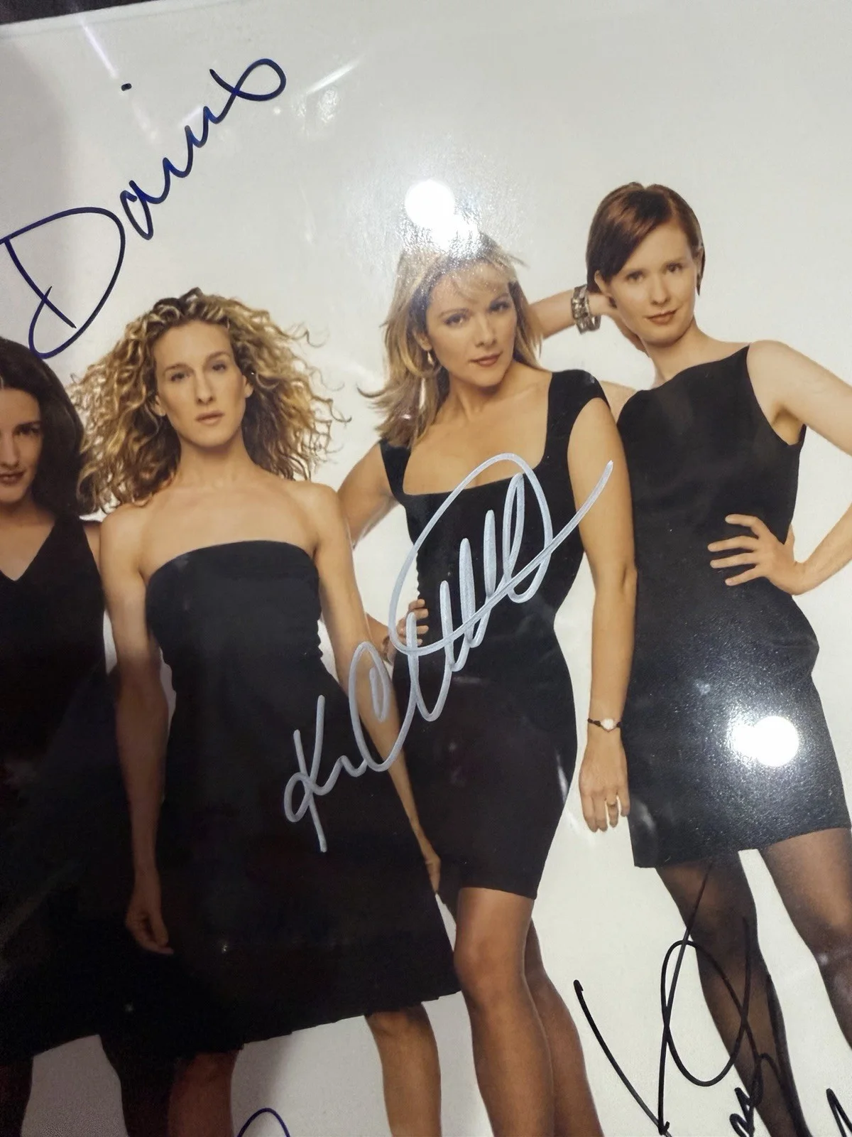 Kristin Davis, Kim Cattrall, Cynthia Nixon, Sarah Jessica Parker — Sex and the City Cast Signed Framed Photo Autographed by 4 with COA, изображение 4