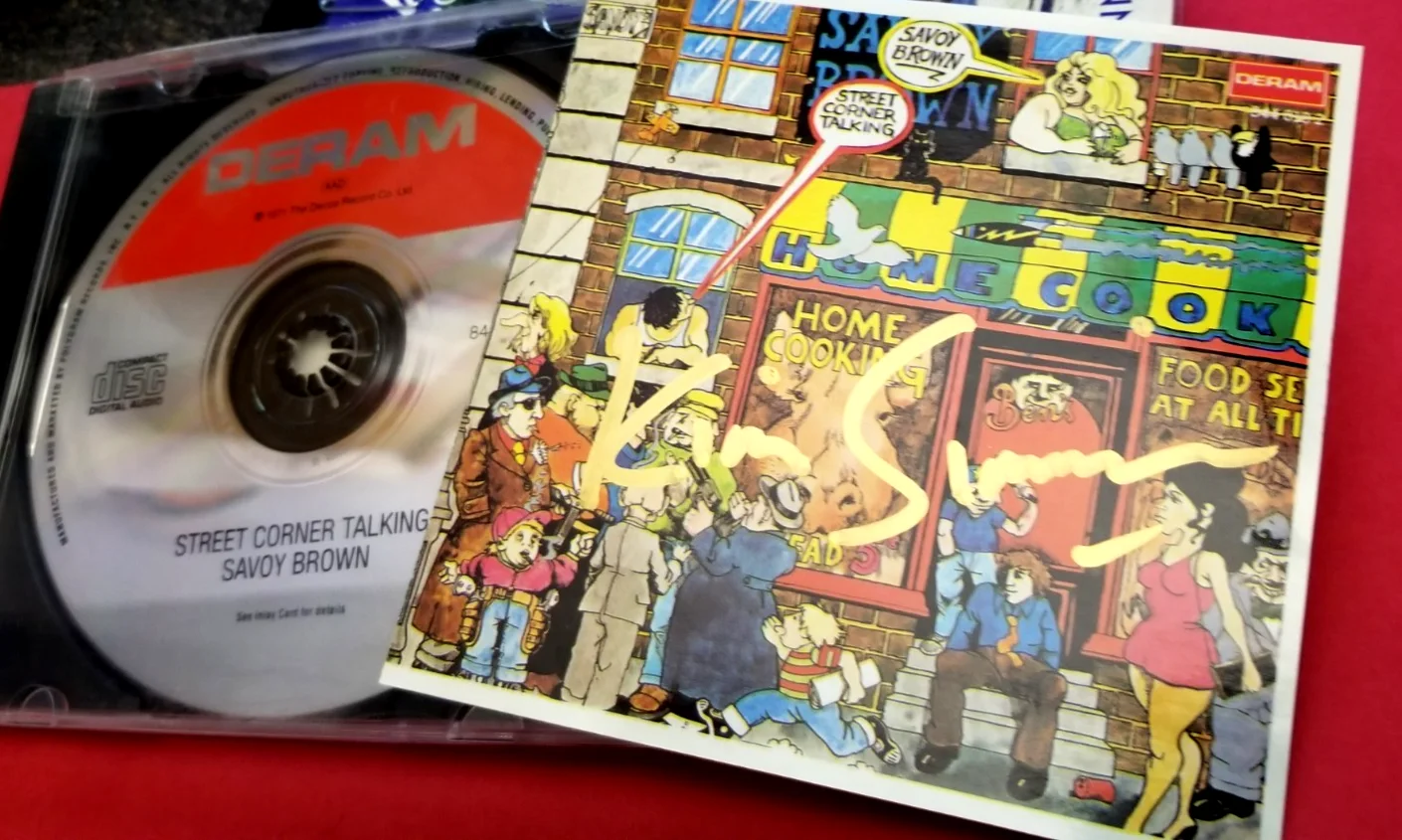 KIM SIMMONDS of SAVOY BROWN Signed CD insert STREET CORNER TALKING- includes CD, image 2