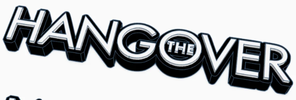 Decorative The Hangover Film TV Self Standing logo Sign Display Pops, изображение 2