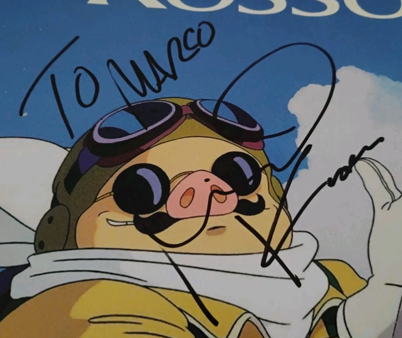Michael Keaton — MICHAEL KEATON LEGENDARY ACTOR SIGNED AUTOGRAPHED 12x18 PORCO ROSSO POSTER MARCO, image 2
