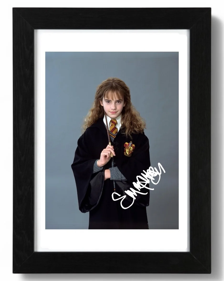 Emma Watson Signed Autograph PHOTO Pre Print 6x4/A4/ Framed Harry Potter, image 3