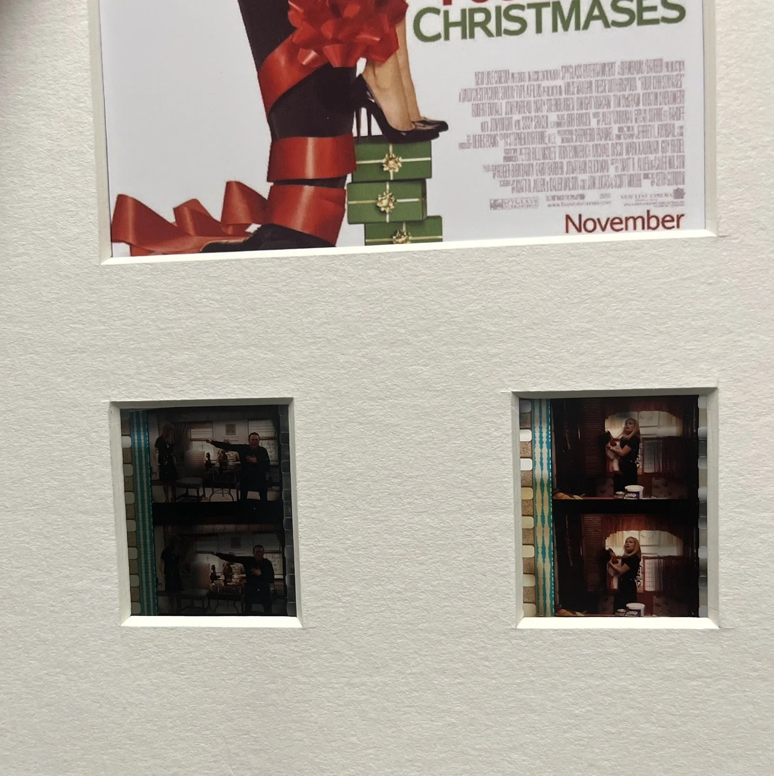 FOUR CHRISTMASES . 35mm Film Cell Mounted Display, image 3