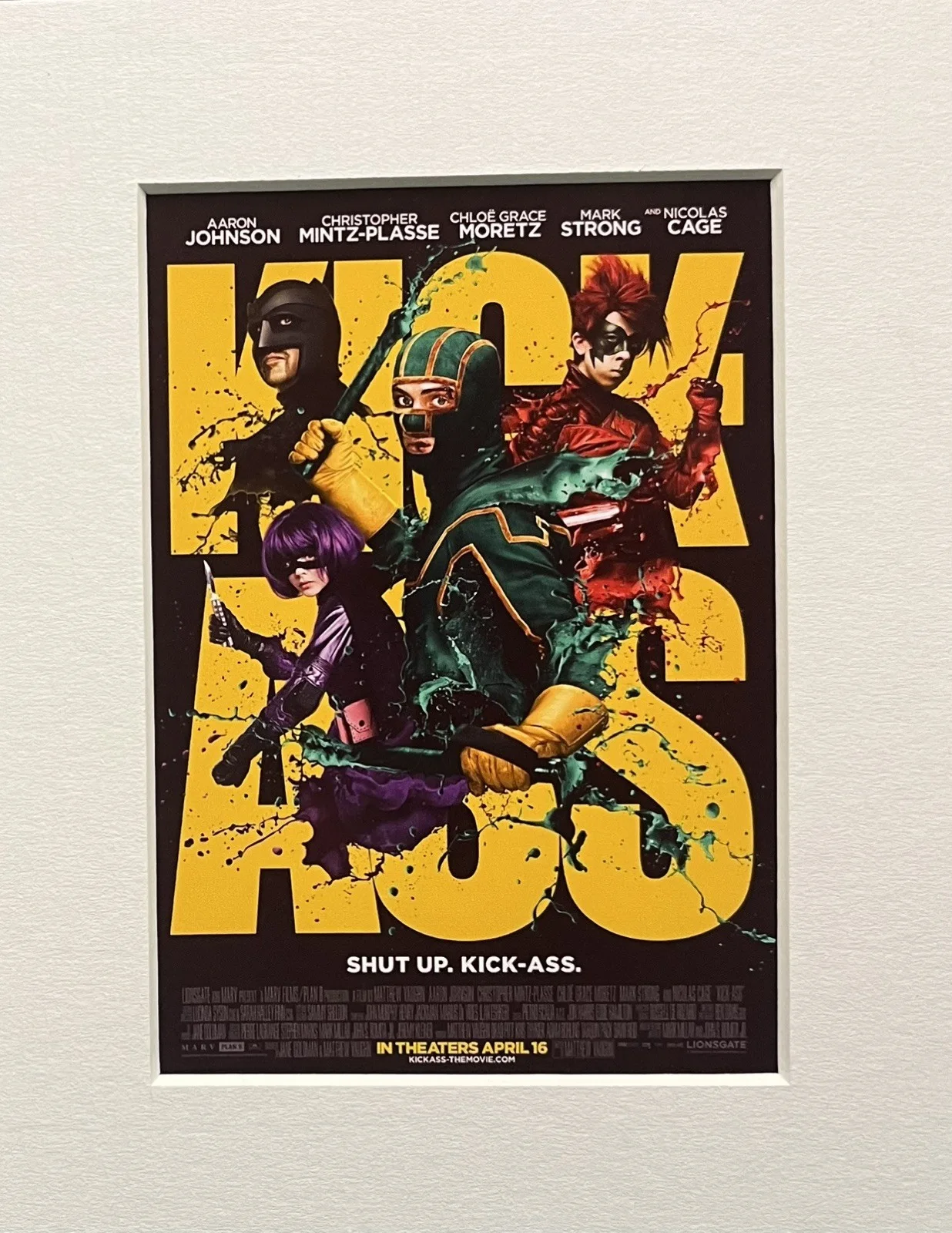 KICK ASS. 35mm Film Cell Mounted Display, image 2