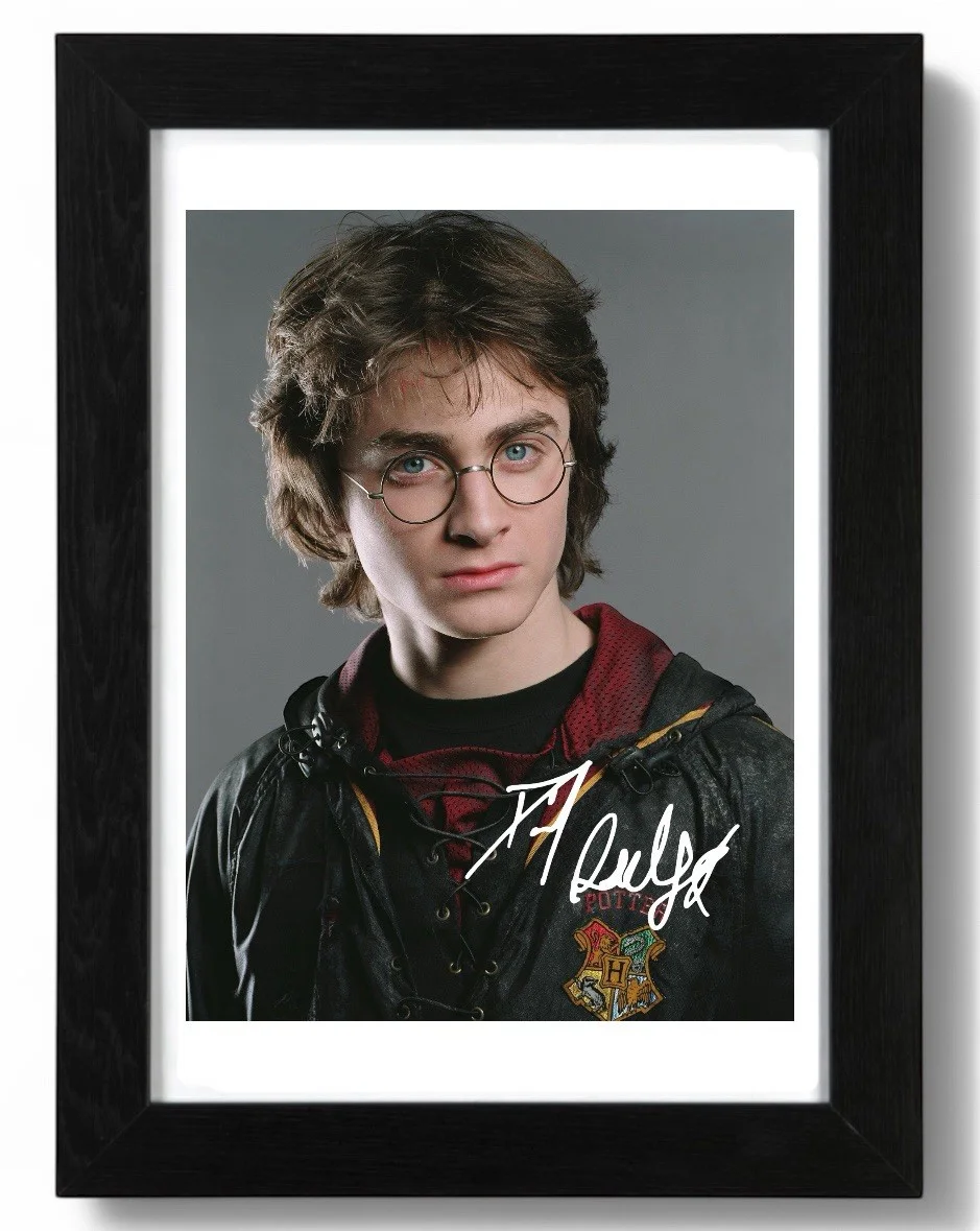 Daniel Radcliffe Signed Autograph PHOTO Pre Print 6x4/A4/ Framed Harry Potter, изображение 2