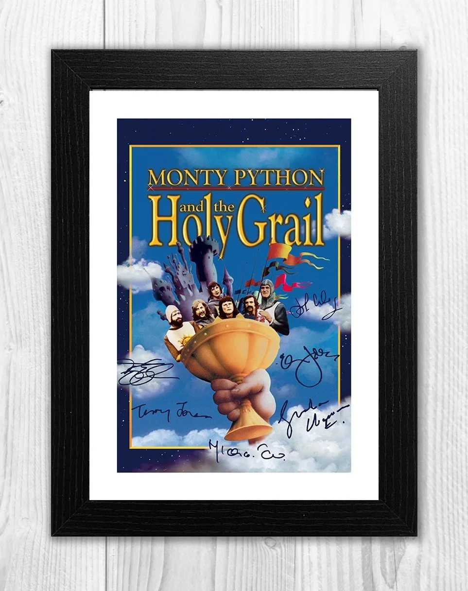 Monty Python and the Holy Grail repro signed A4 film poster Choice of frame., image 2