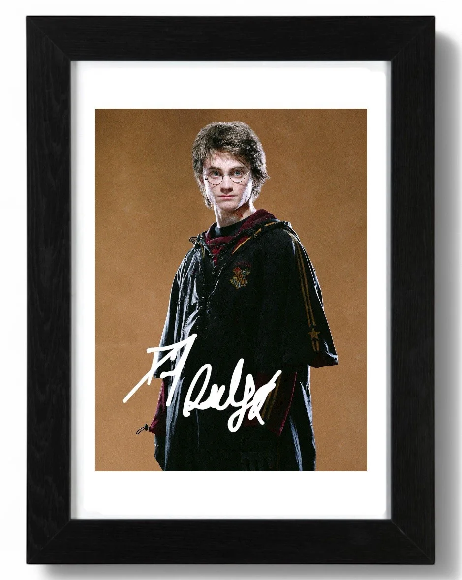 Daniel Radcliffe Signed Autograph PHOTO Pre Print 6x4/A4/ Framed Harry Potter, image 2