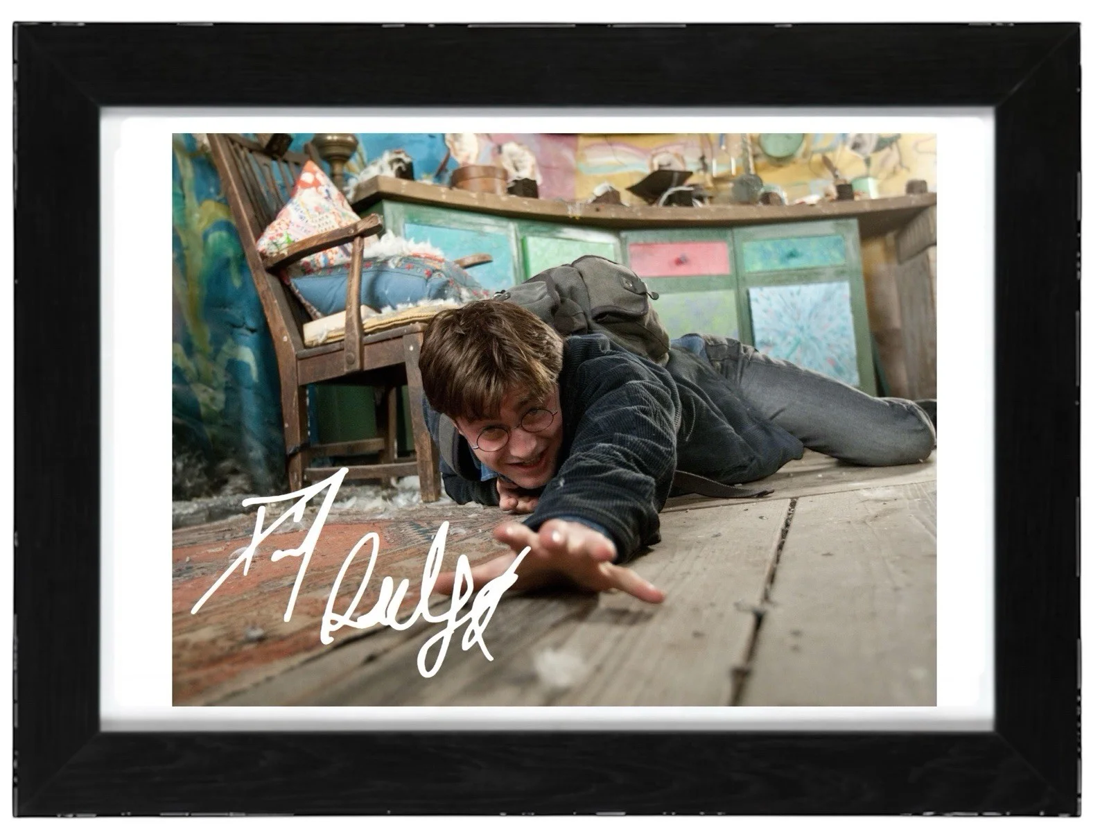 Daniel Radcliffe Signed Autograph PHOTO Pre Print 6x4/A4/ Framed Harry Potter, image 2