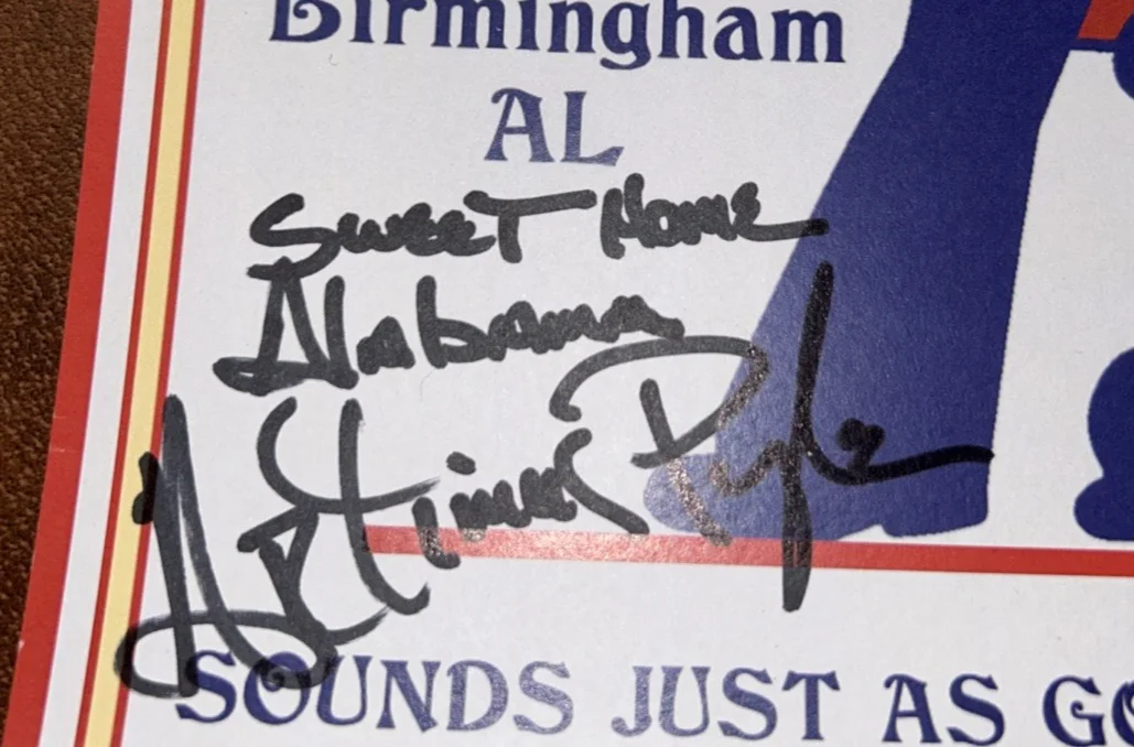 Artimus Pyle Signed Lynyrd Skynyrd Rickwood Field 10X18 Poster Proof JSA COA, image 4