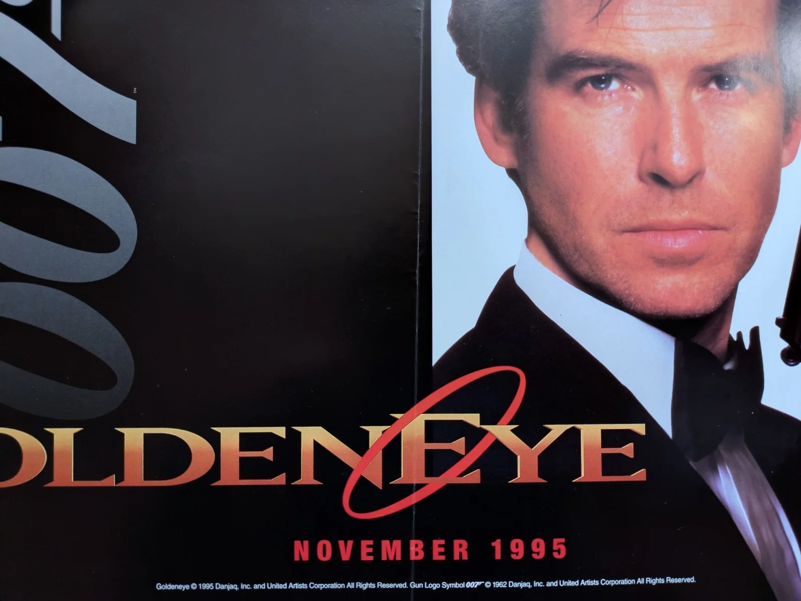 GOLDENEYE 007 Bond Pierce Brosnan movie Promo Mini Poster 16"x12" Good condition, изображение 2