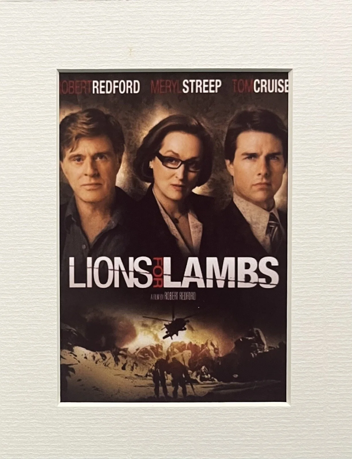 LIONS FOR LAMBS. 35mm Film Cell Mounted Display, image 2