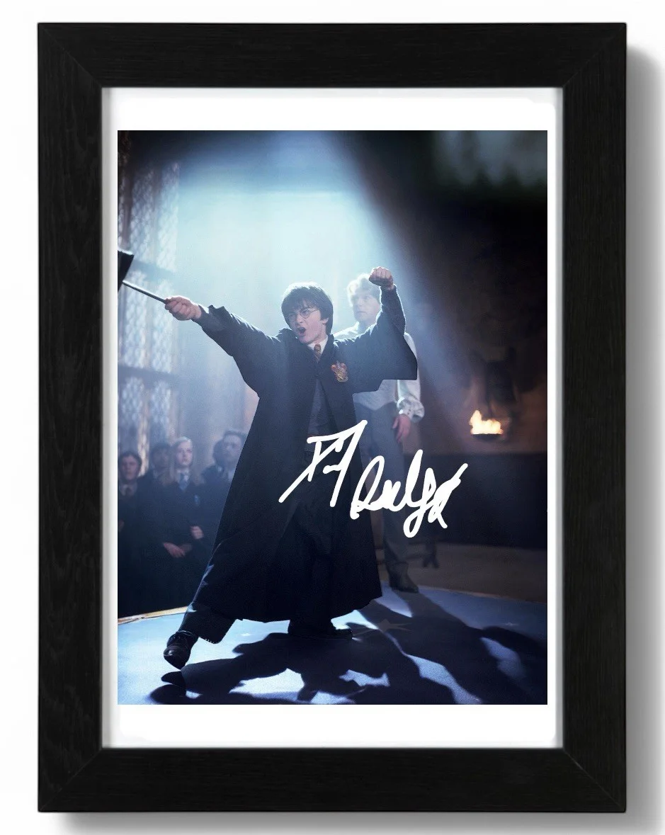 Daniel Radcliffe Signed Autograph PHOTO Pre Print 6x4/A4/ Framed Harry Potter, image 2