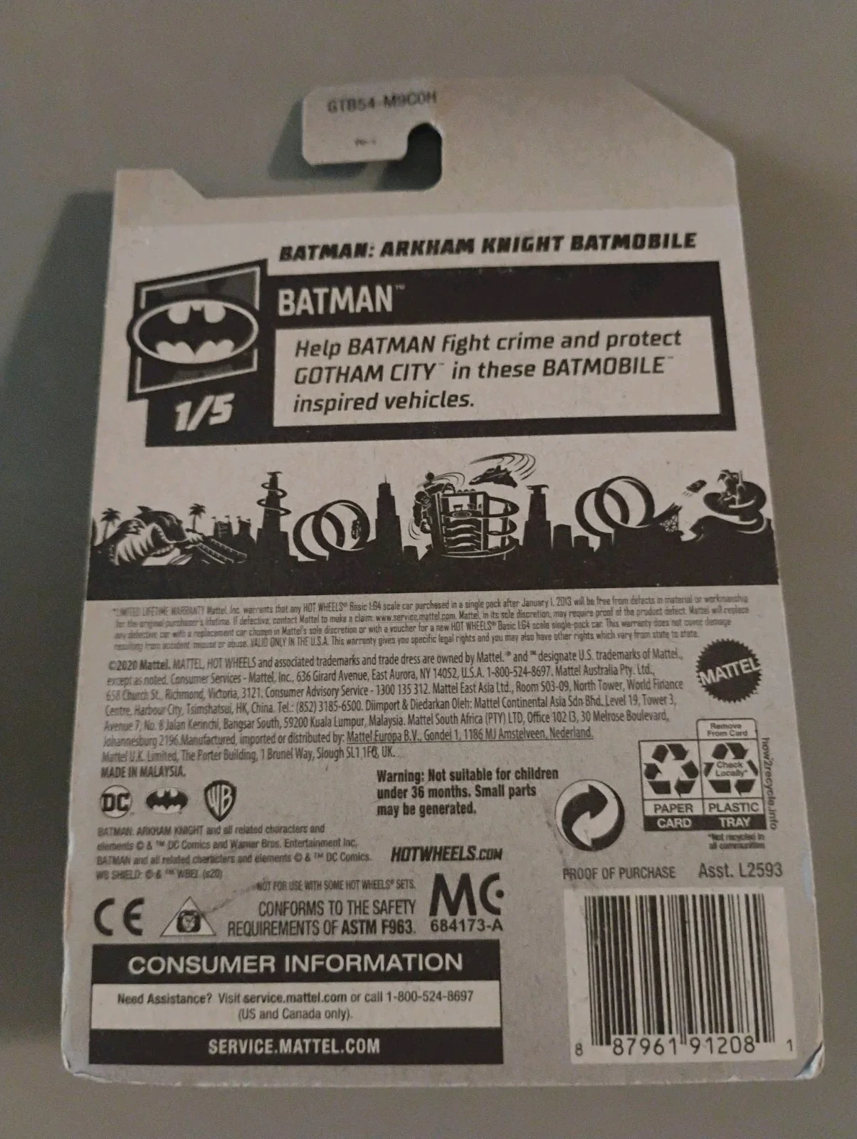 Christian Bale — CHRISTIAN BALE BATMAN THE DARK KNIGHT HOTWHEELS BATMOBILE SIGNED EXACT PROOF PIC, изображение 2