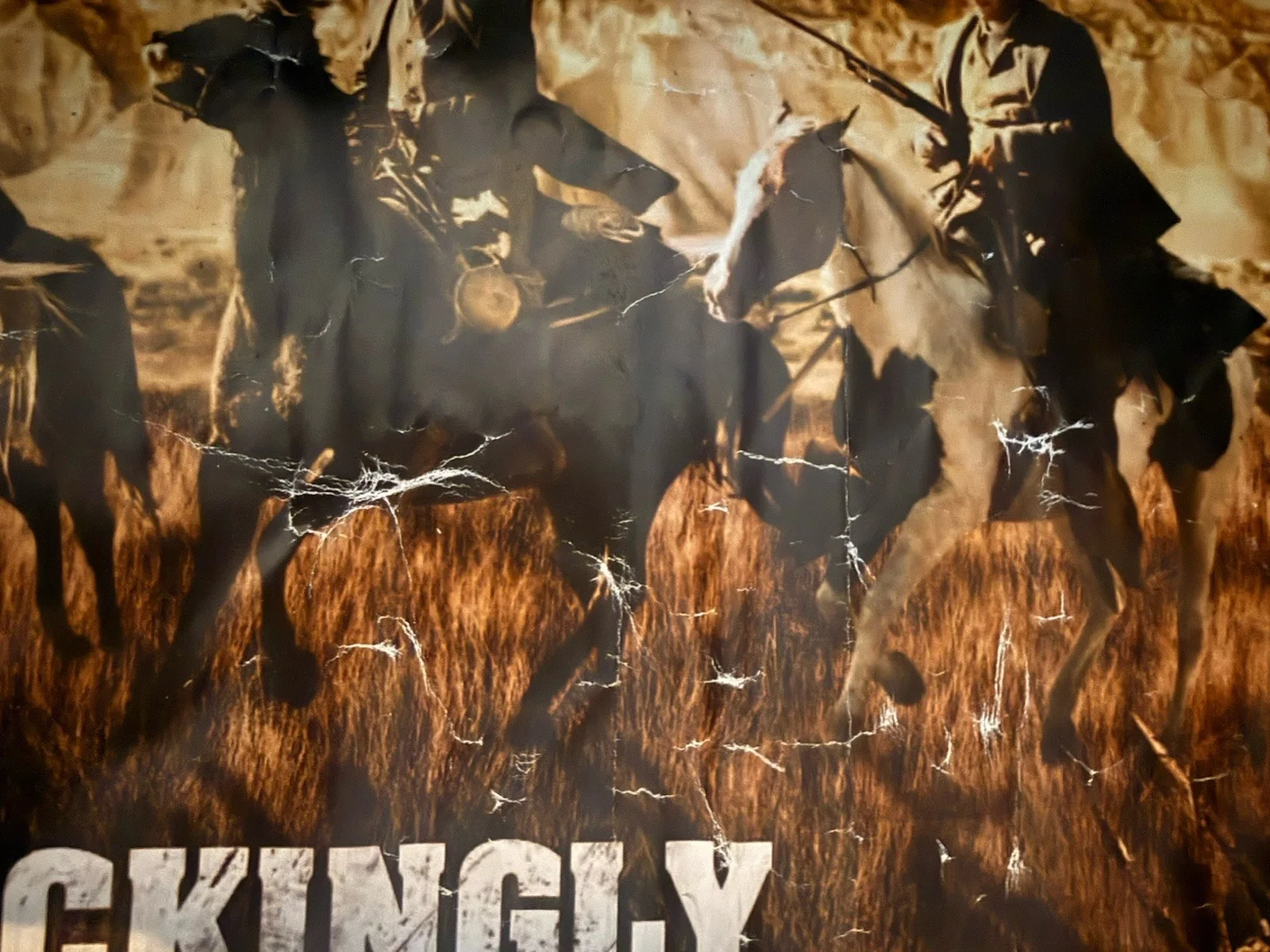 Bone Tomahawk Original 2015 Cinema Quad Poster cult Horror Kurt Russell, 2 Sided, изображение 2