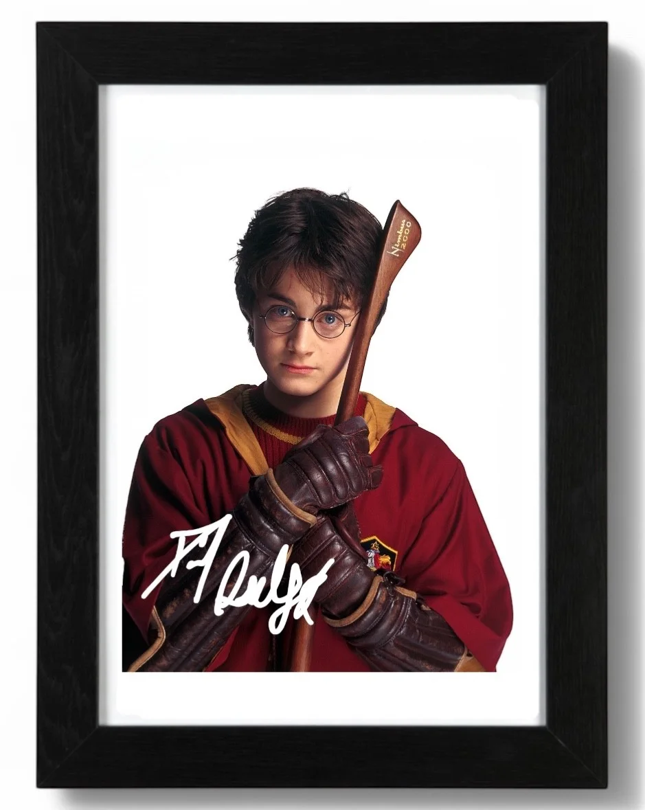 Daniel Radcliffe Signed Autograph PHOTO Pre Print 6x4/A4/ Framed Harry Potter, изображение 3