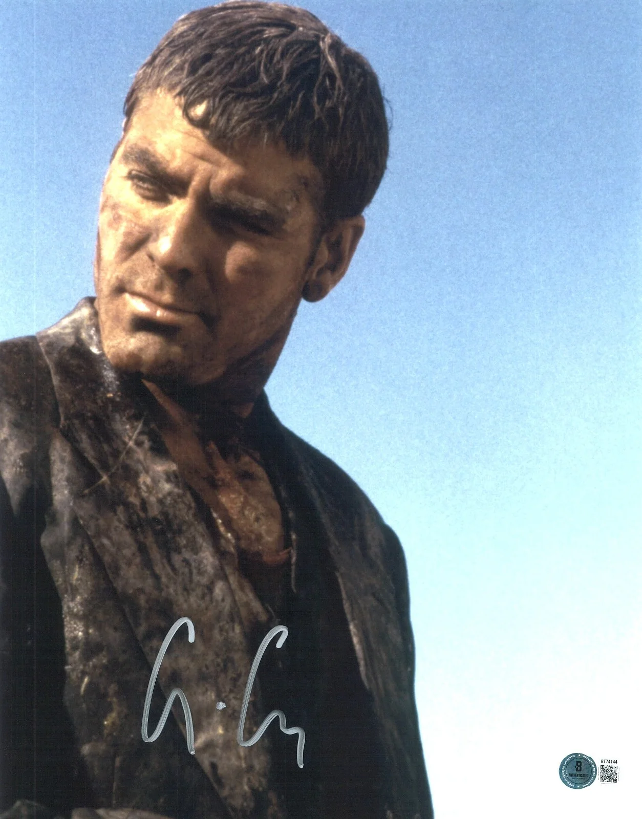 GEORGE CLOONEY — George Clooney Signed Autograph From Dusk Till Dawn 11x14 Photo Beckett BAS