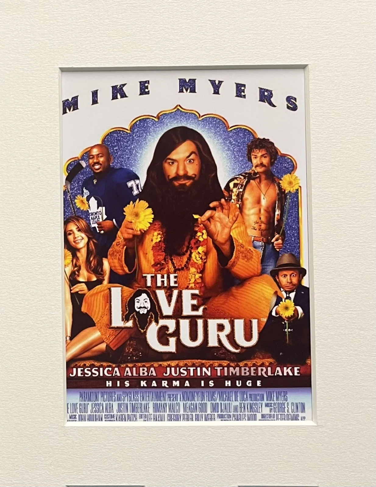 THE LOVE GURU. Mike Myers and Jessica Alba. 35mm Film Cell Mounted Display, изображение 2