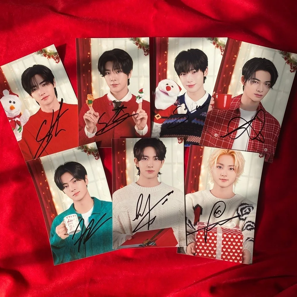 ENHYPEN Autographed Signed Photo For Christmas K-POP Collection 2025, image 2