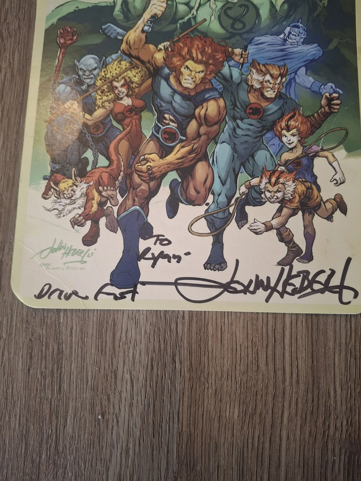 Larry Kenney — John Hebert Autographed Signed Thundercats Cover Variant 8x10 Photo Card, image 2