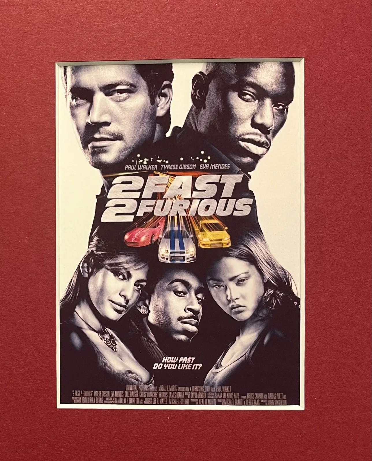 2. FAST 2 FURIOUS. 35mm Film Cell Mounted Display, image 2