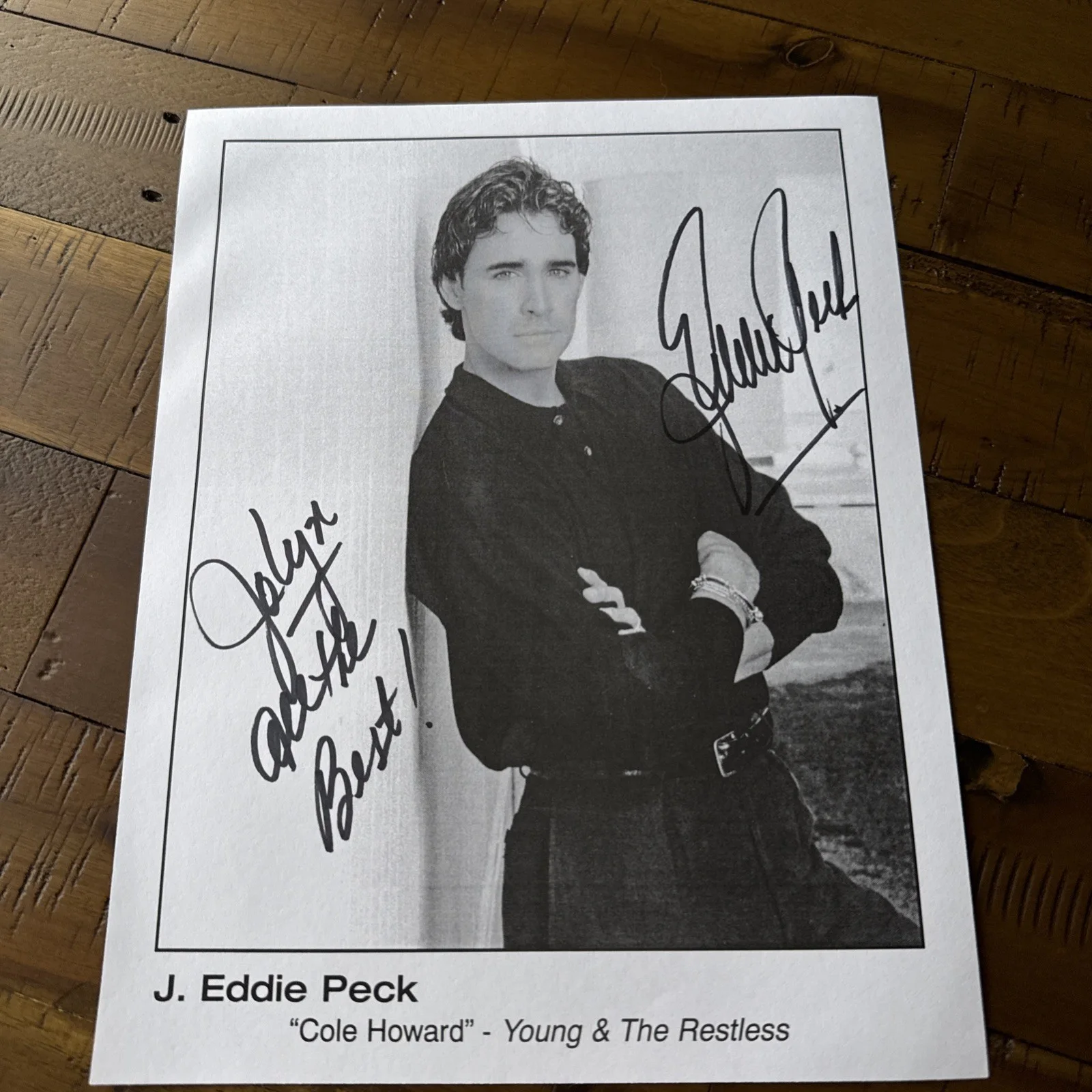 J Eddie Peck — J. Eddie Peck Signed Autograph Photo Young & Restless Kyle XY Dallas All My Chil, image 4