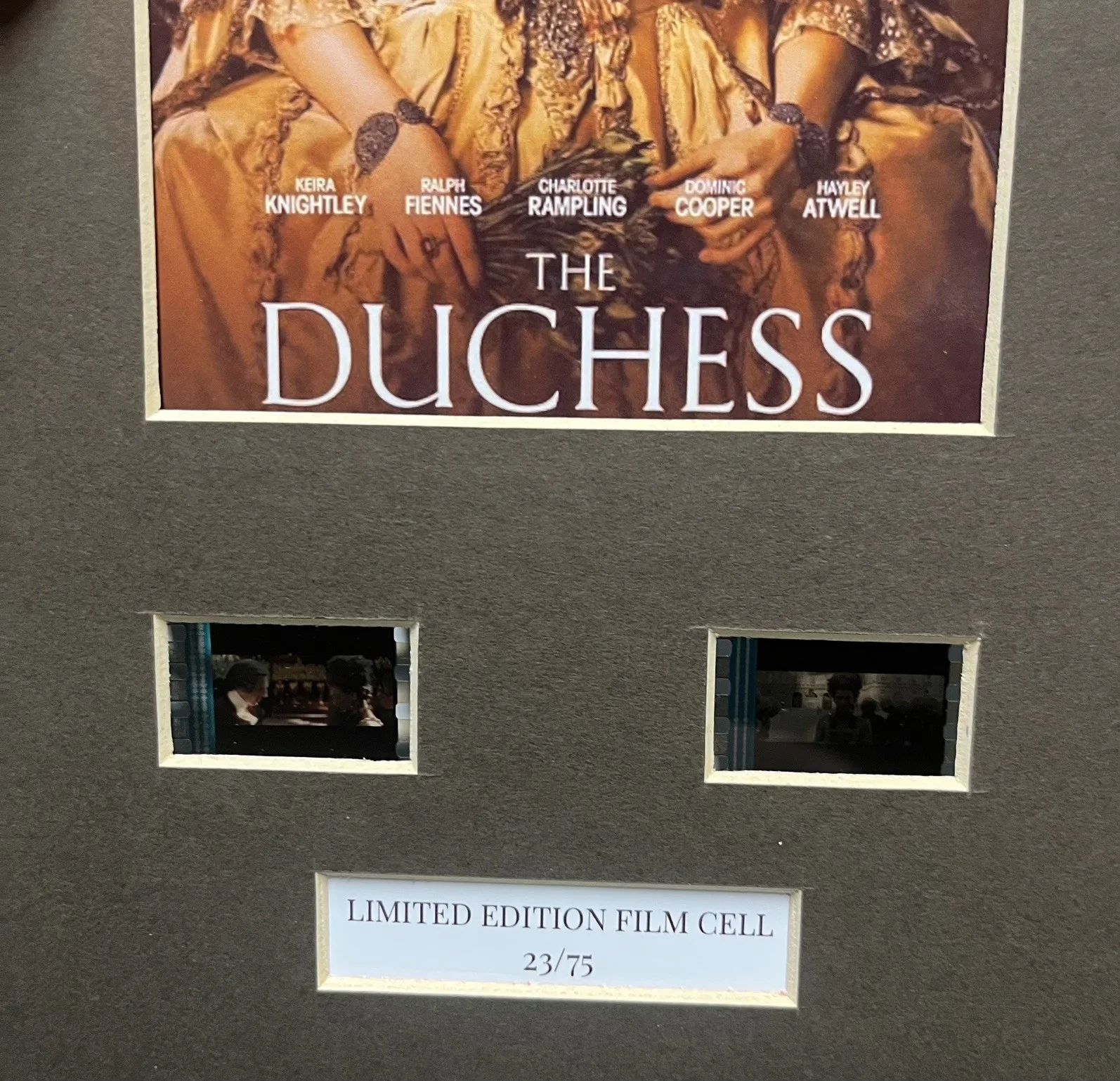 THE DUCHESS. 35mm Film Cell Mounted Display, image 3