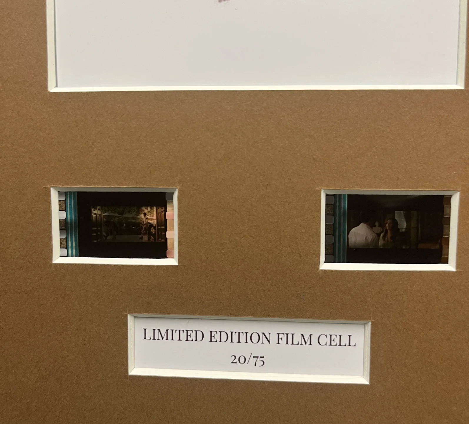 DUPLICITY. 35mm Film Cell Mounted Display, image 3