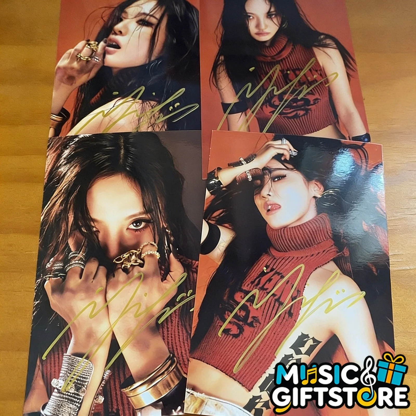 aespa NINGNING Autographed Signed Photo K-POP Collection 4*6 2025A #MUGS, изображение 2