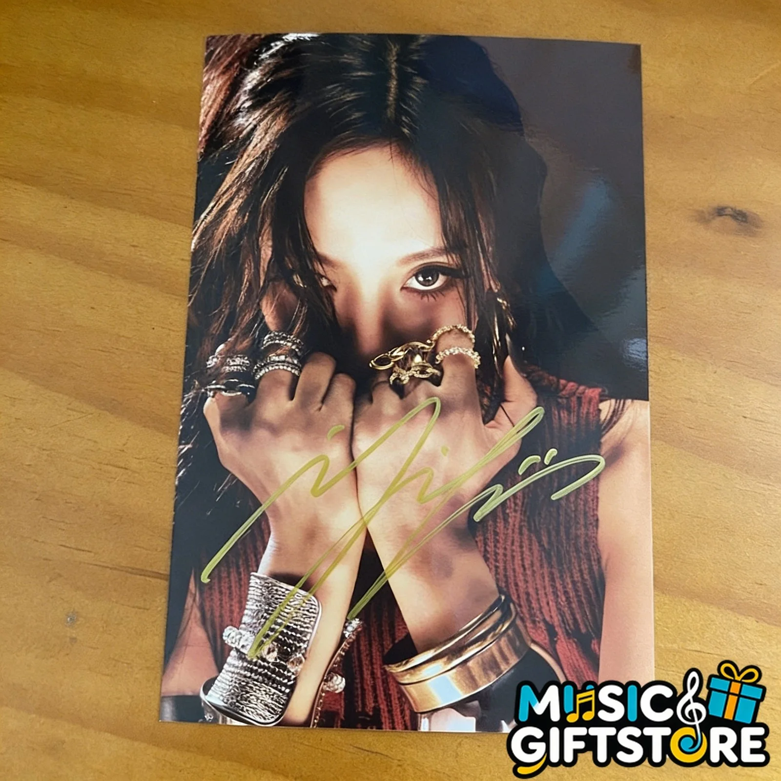 aespa NINGNING Autographed Signed Photo K-POP Collection 4*6 2025A #MUGS, изображение 3
