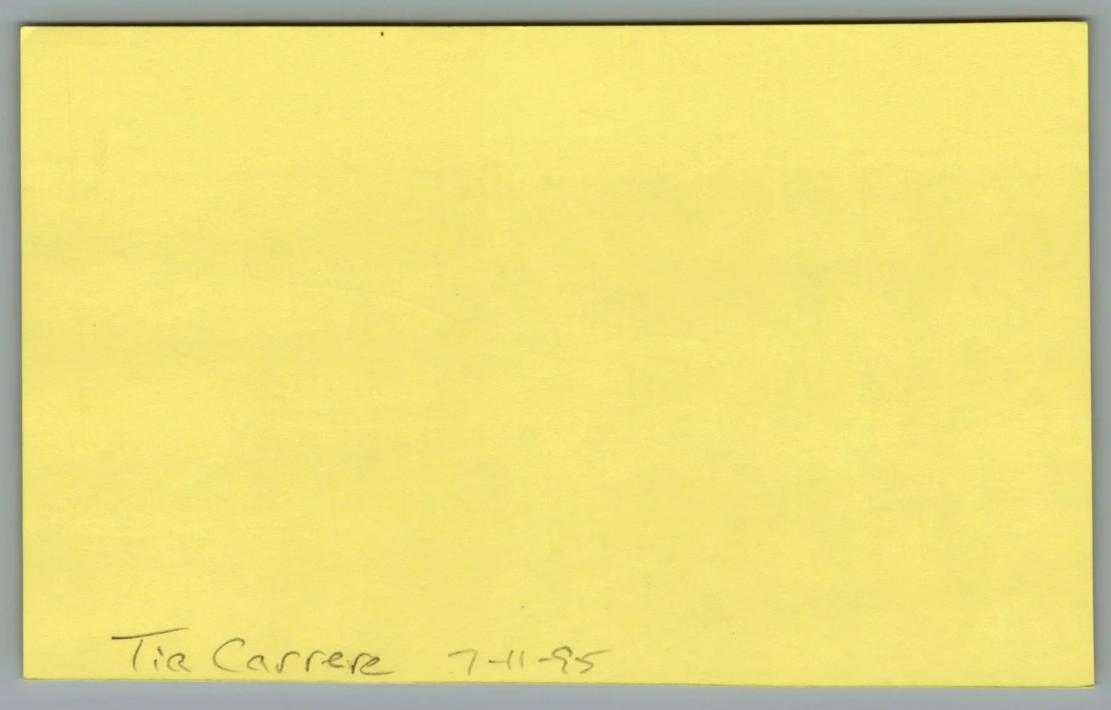 Tia Carrere — Tia Carrere Signed 3x5 Index Card Wayne's World True Lies Autographed, изображение 2