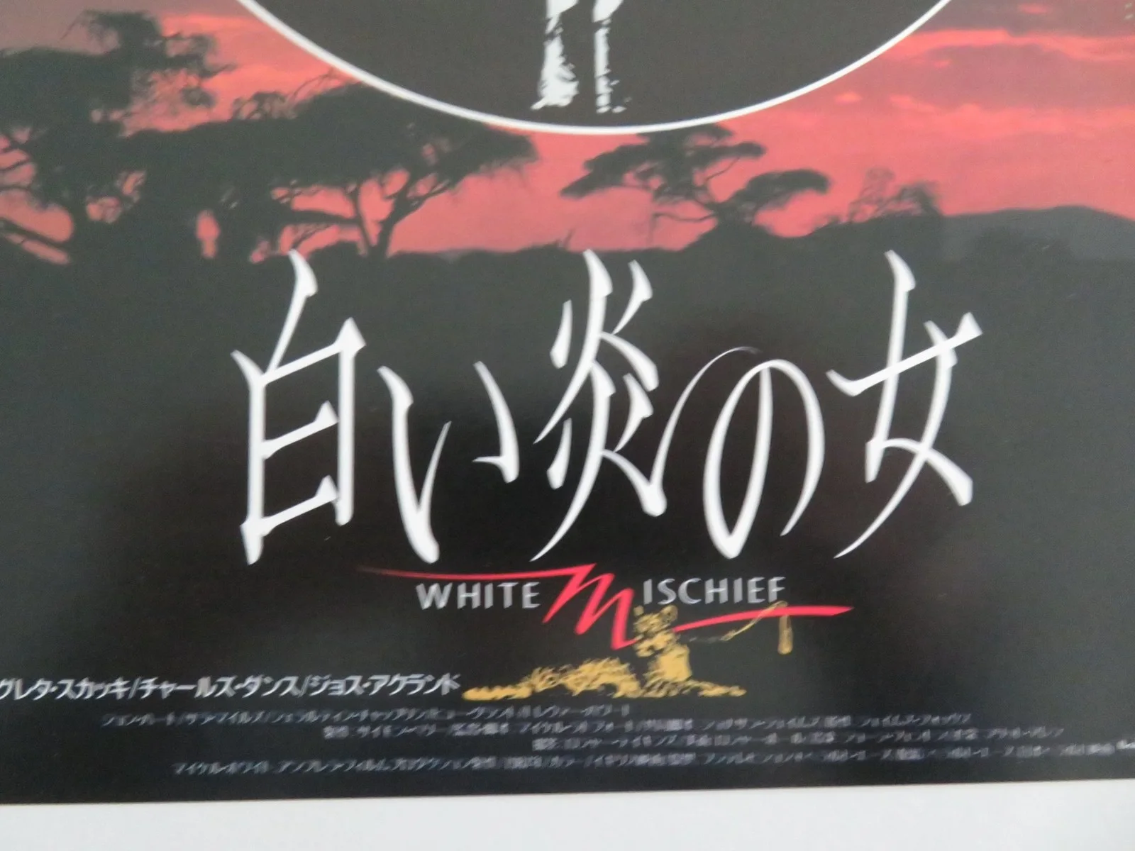 WHITE MISCHIEF JAPANESE CHIRASHI (B5) POSTER JOHN HURT SARAH MILES 1987, изображение 2