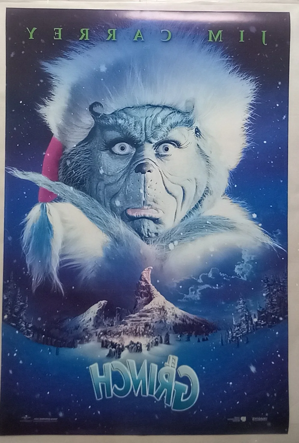 The Grinch (2000) Original D/S Spanish One-Sheet Cinema Poster, Jim Carrey, image 3