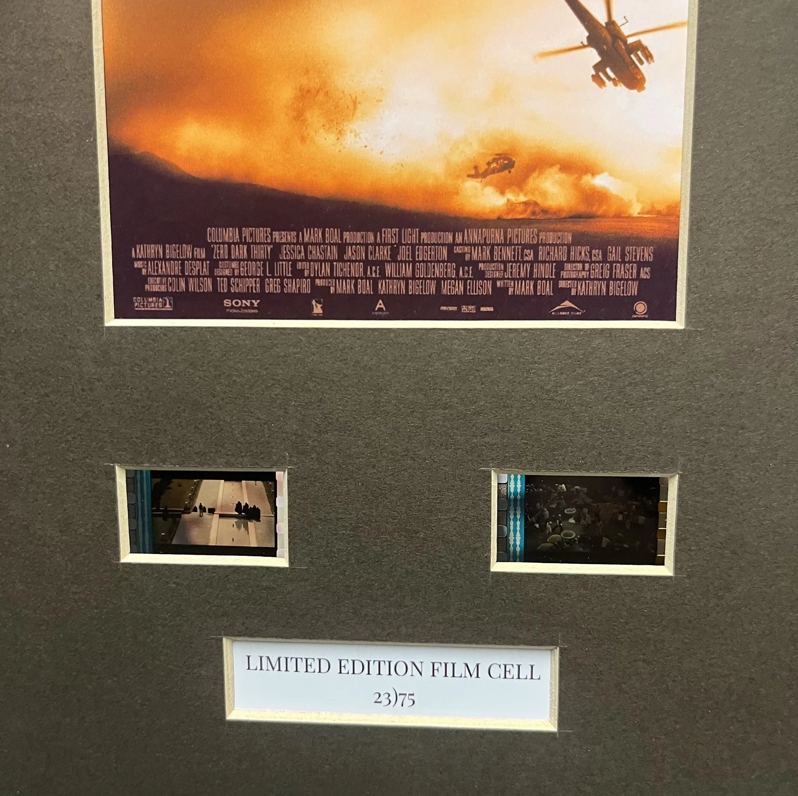 ZERO DARK THIRTY. 35mm Film Cell Mounted Display, image 3