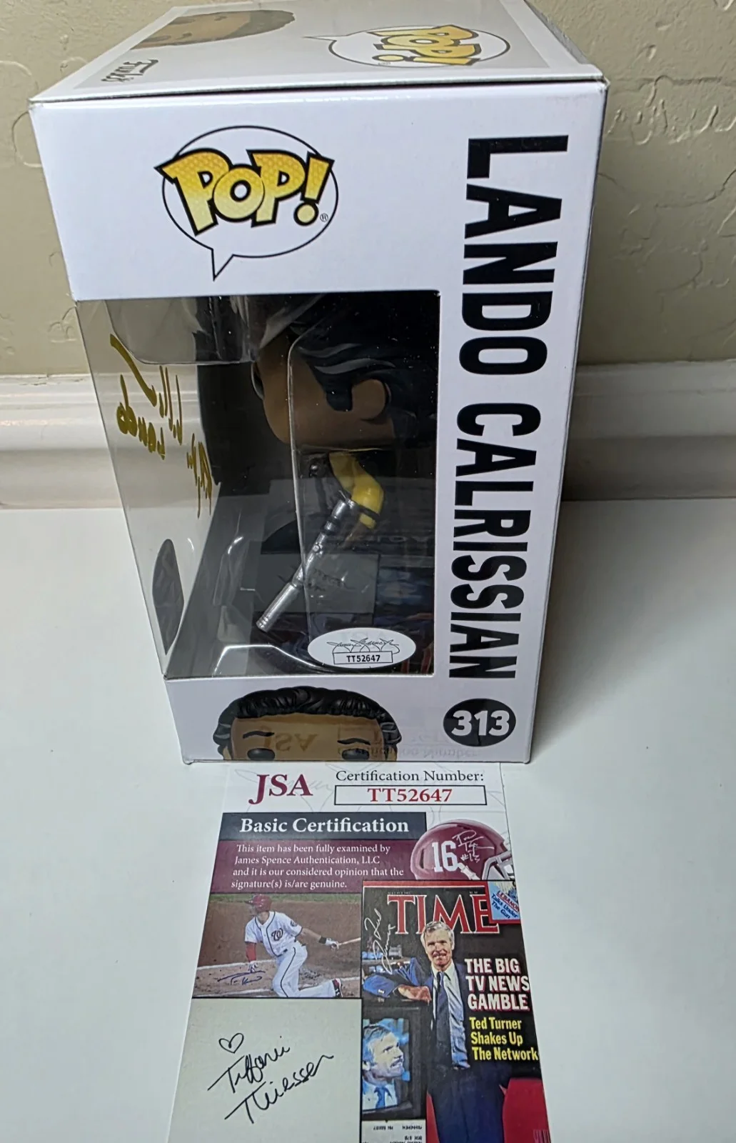 Funko POP #313 Billy Dee Williams Signed Lando Calrissian JSA COA Autograph, image 3