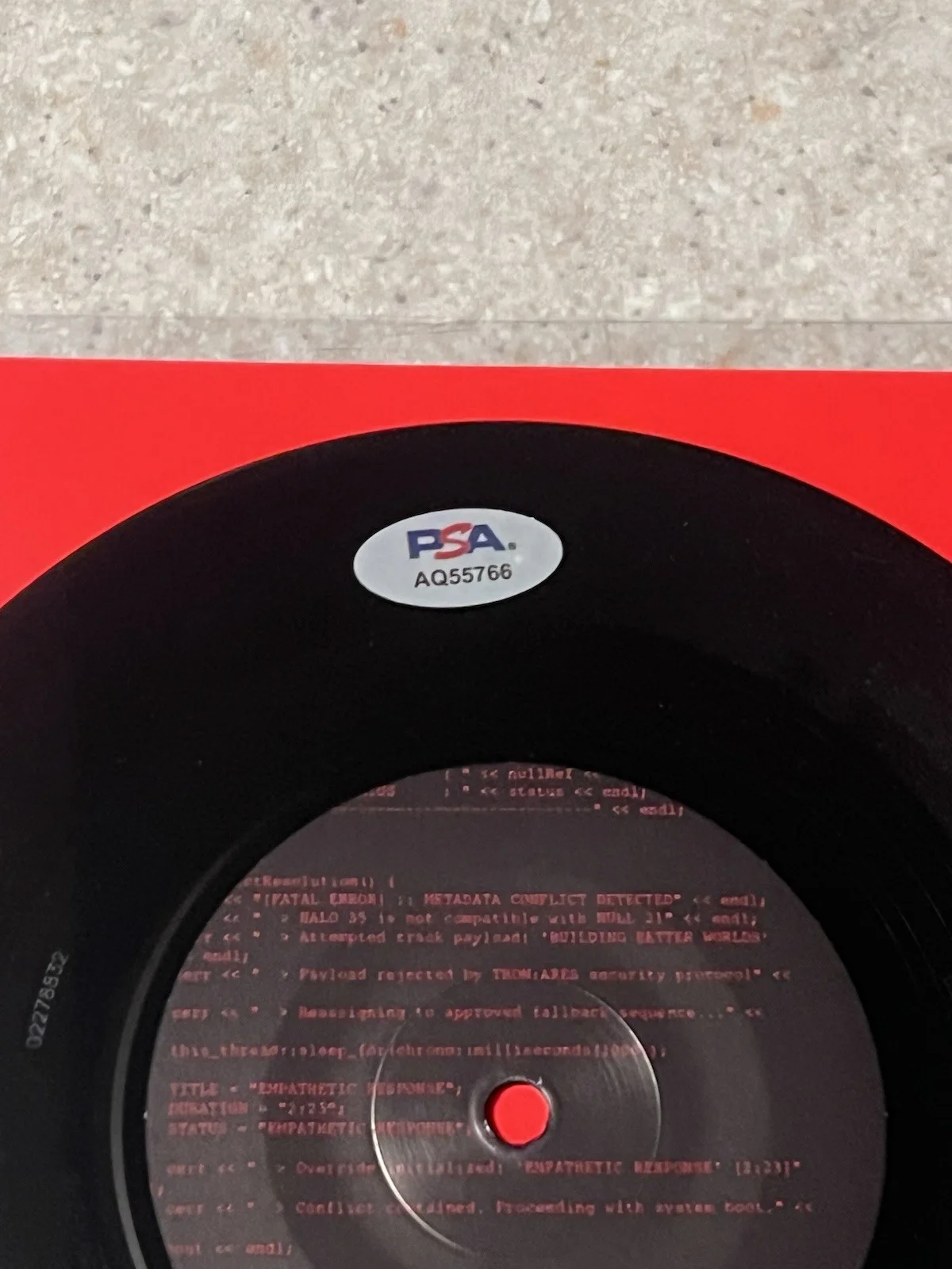 Atticus Ross Signed Tron Legacy 7” Vinyl PSA / DNA COA Nine Inch Nails Autograph, image 3