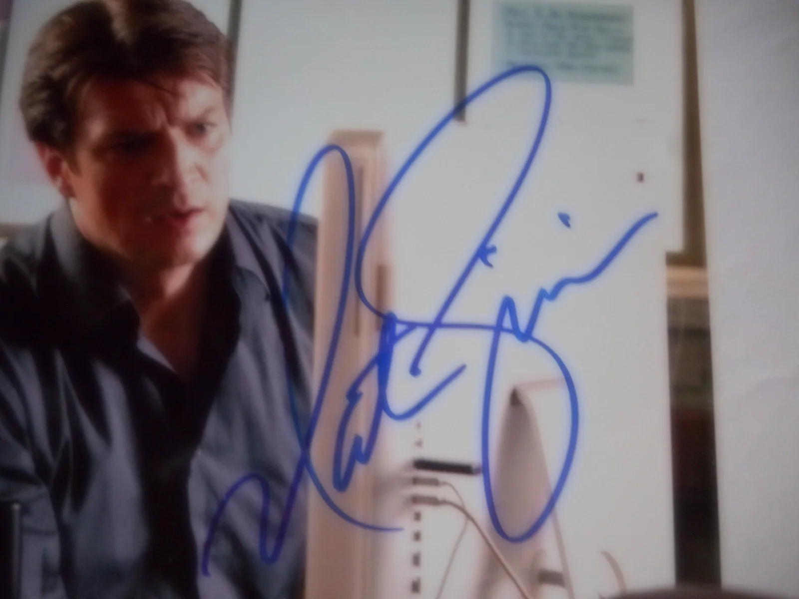 Stana Katic, Nathan Fillion — Stana Katic & Nathan Fillion 2x signed Castle 8x10 Photo W/ COA & #d Holograms, изображение 4