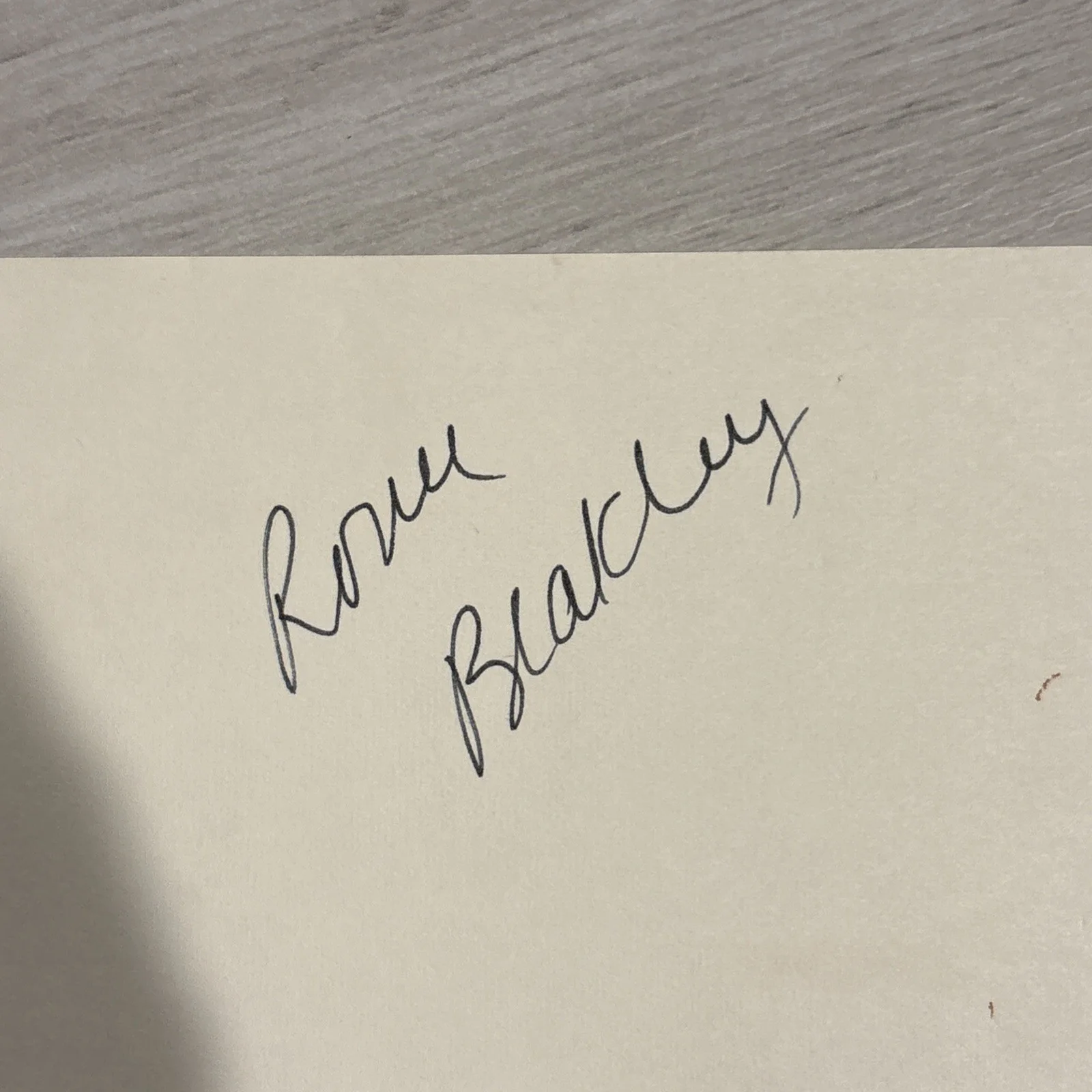 Ronee Blakley — RONEE BLAKLEY SIGNED 3X5 INDEX CARD ACTRESS NASHVILLE A NIGHTMARE ON ELM STREET, изображение 2