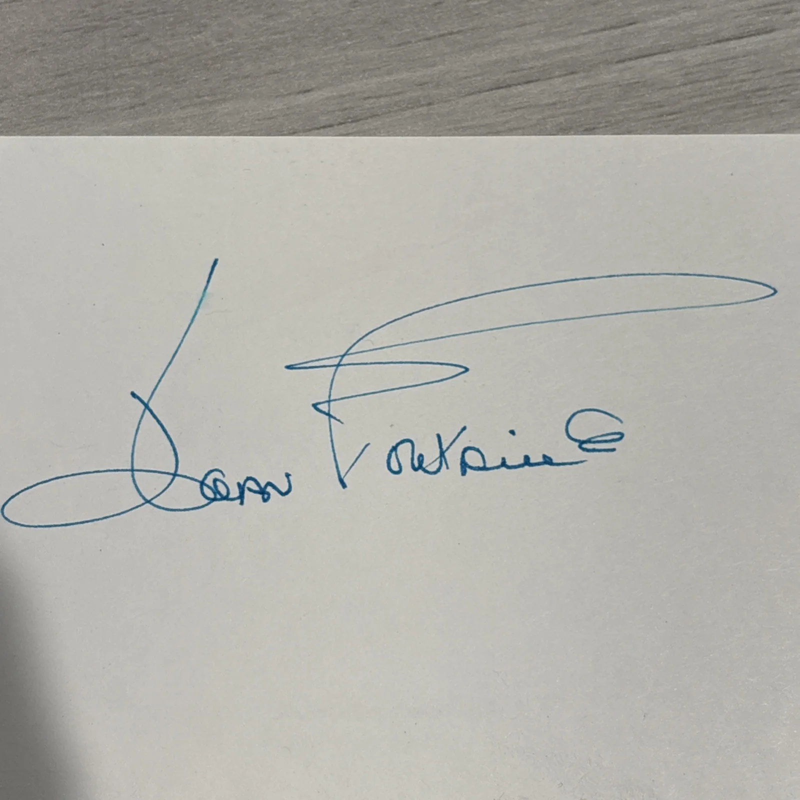 JOAN FONTAINE autographed 3x5 card w/ COA authentic signature DECEASED ACTRESS, изображение 2