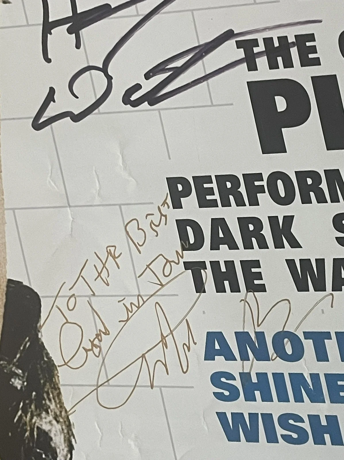Pink Floyd Roger Waters 2002 Japan Tour Concert Poster Signed by Entire Band !, изображение 4