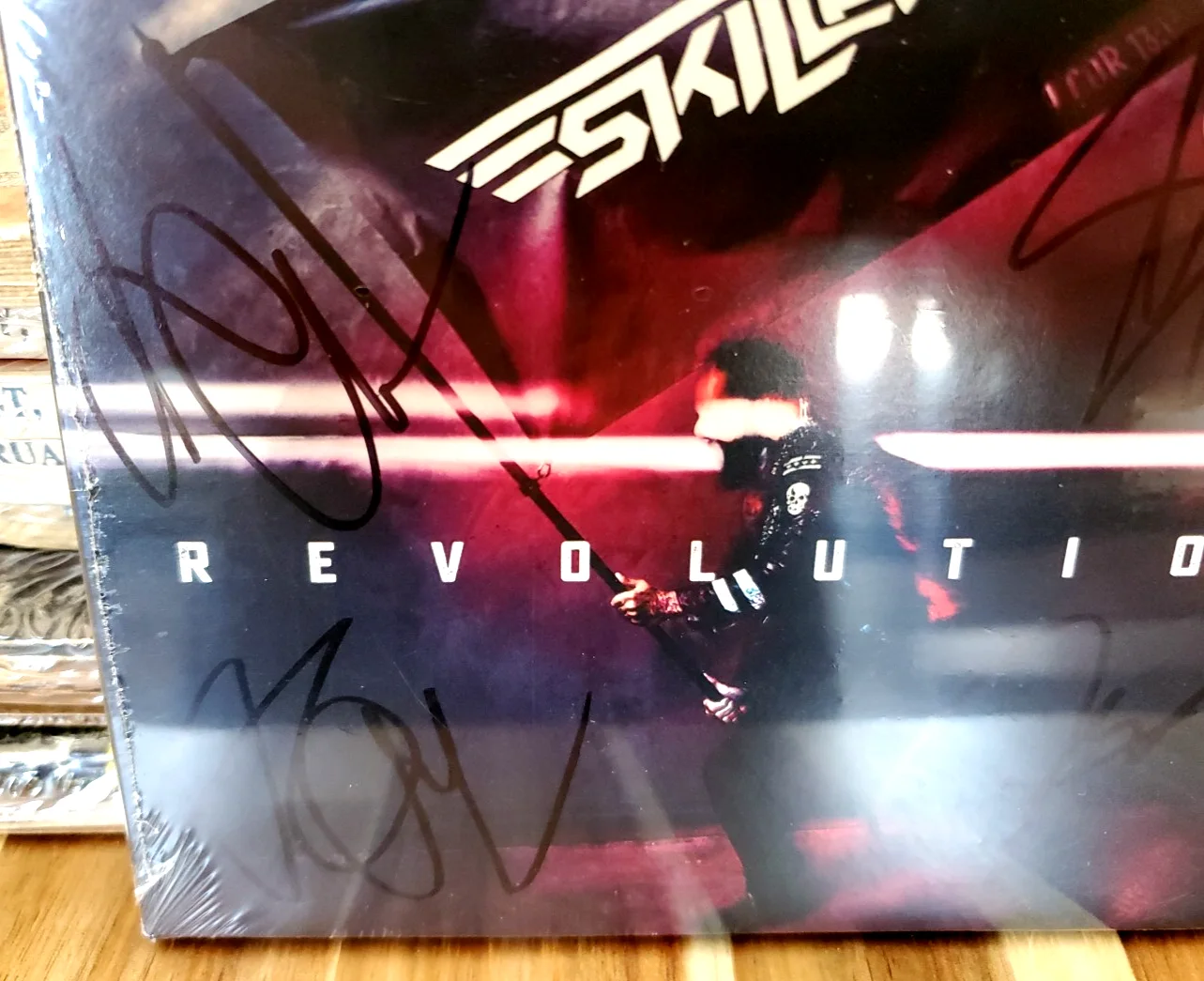 SKILLET SIGNED CD REVOLUTION AUTOGRAPHED FULL BAND 2025, image 3