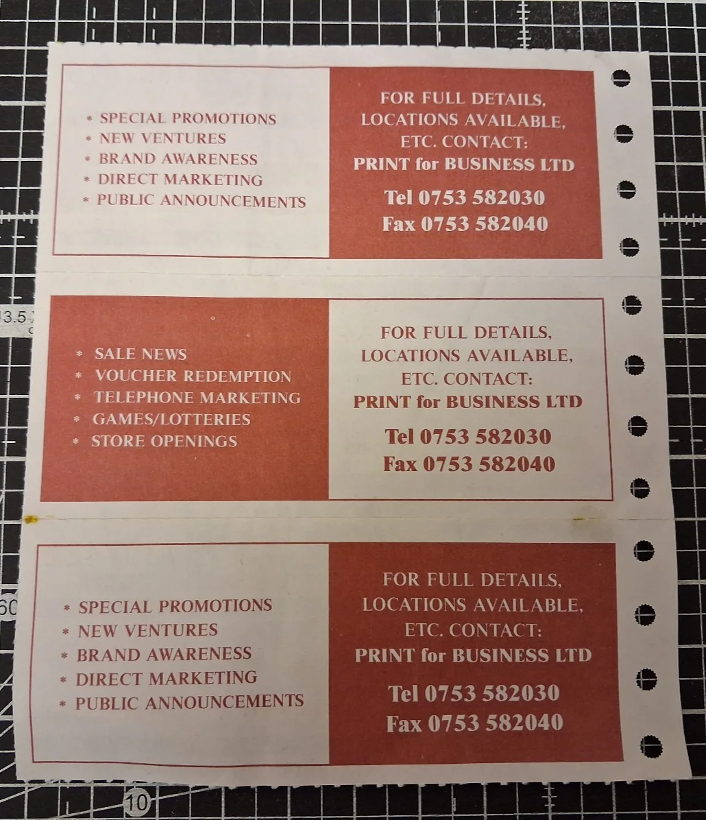 Vintage Fire in the Sky MGM Swindon Cinema Ticket Stub UK 28-06-1993, изображение 2
