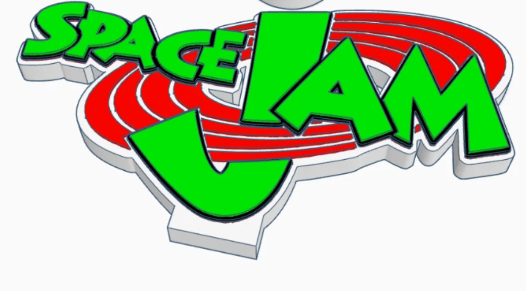 Decorative Space Jam Film TV Self Standing logo Sign Display Pops, image 2