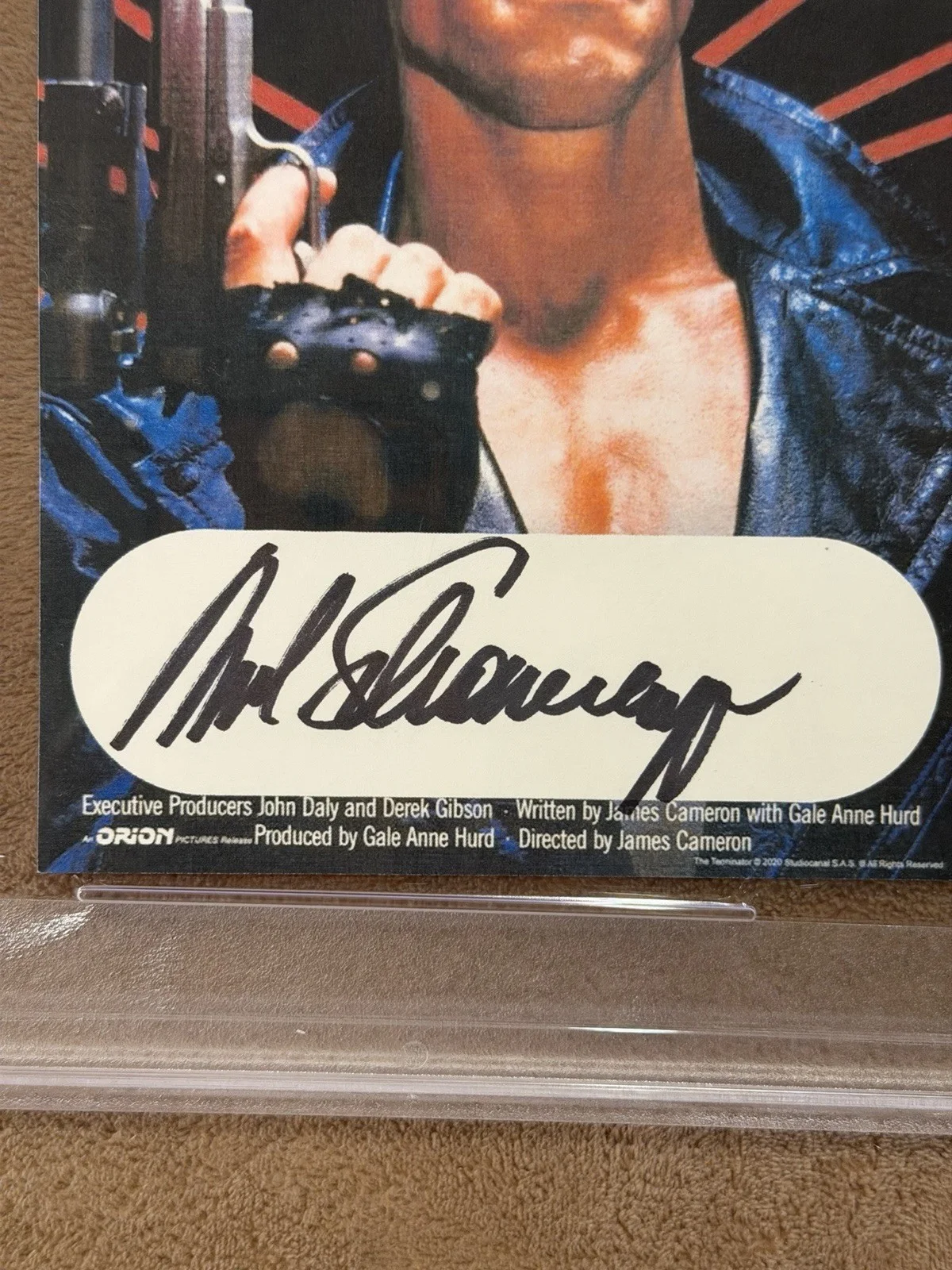 Arnold Schwarzenegger Signed 5x7 Terminator Print PSA Autograph Authentic, image 3