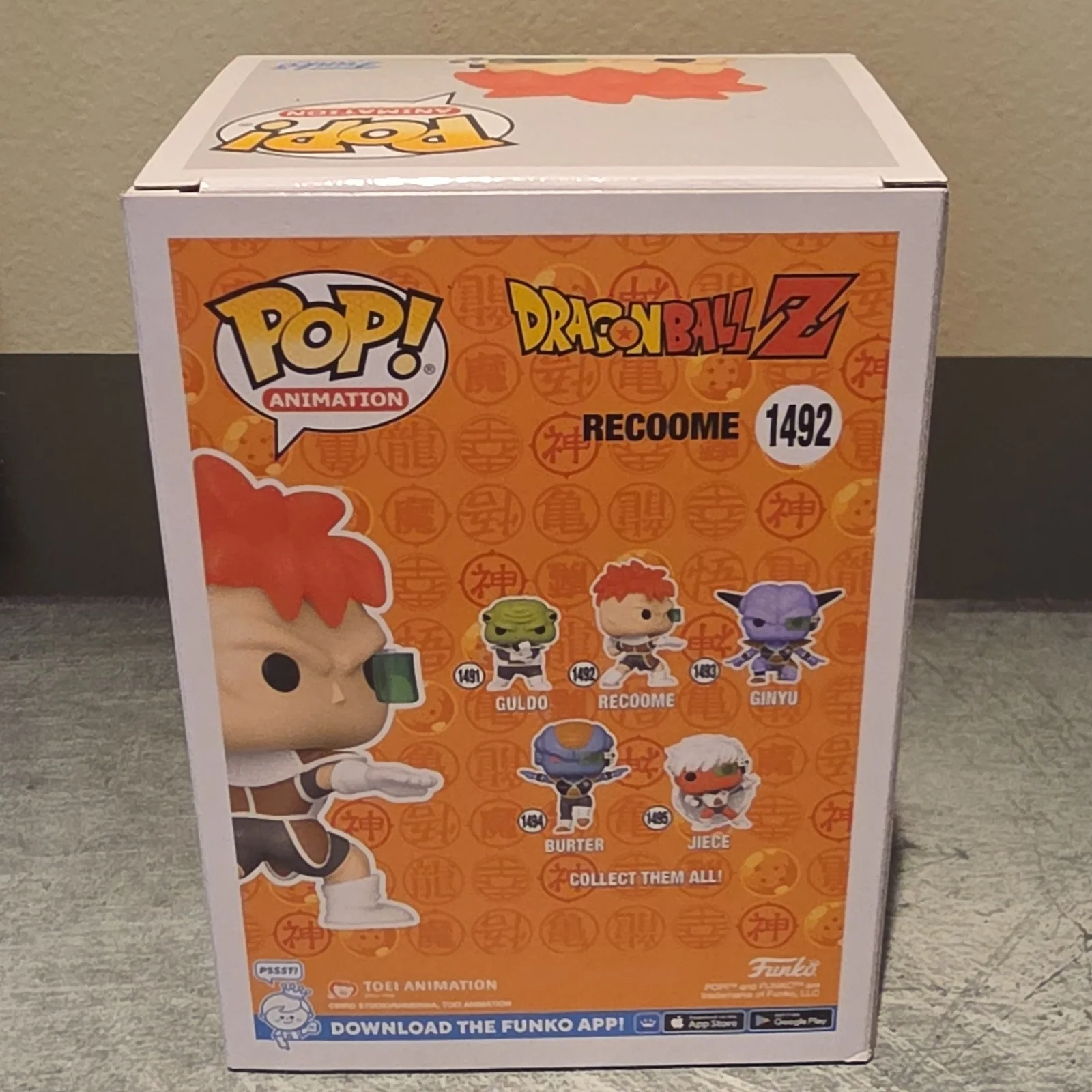 Christopher Sabat — Funko Pop Dragon Ball Z Recoome #1492 EE Exclusive GITD Signed by Chris Sabat, image 3